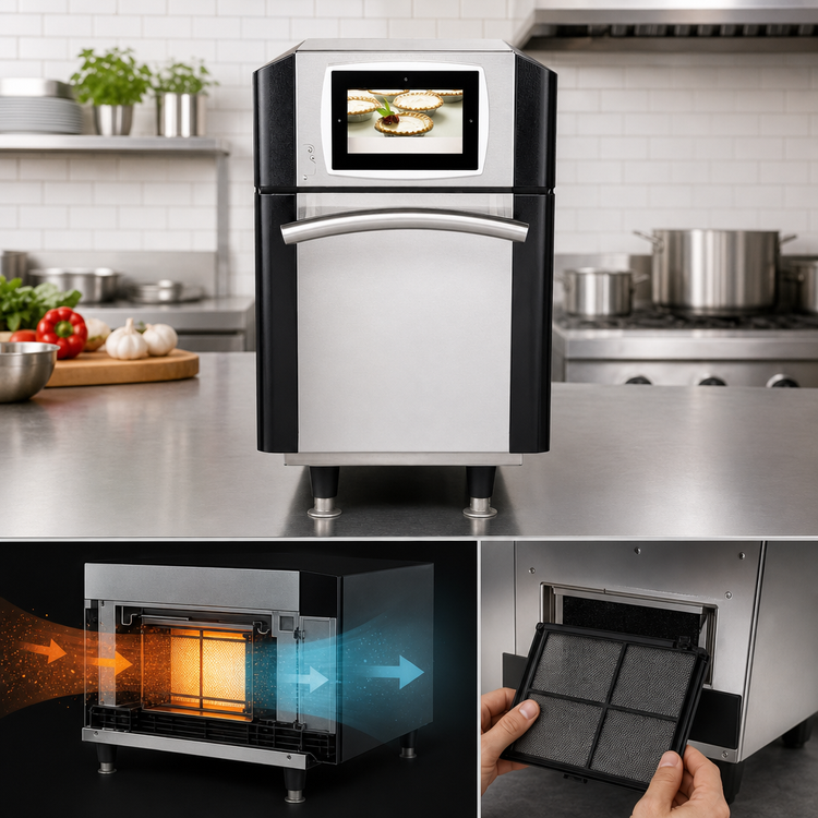 Product image #4 for Ovention MiSA-A12 16-Inch Ventless Countertop Electric Microwave & Convection Rapid Cook Oven