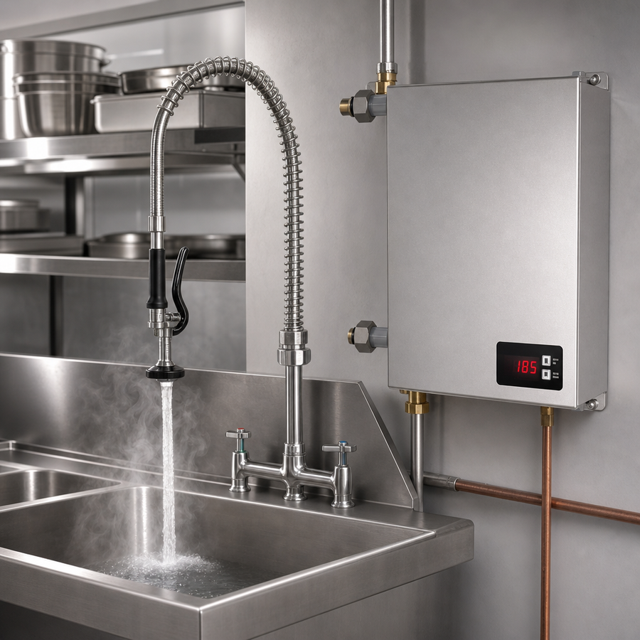 Tankless Booster Heating Design