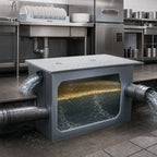 Thumbnail image #3 for Dormont Manufacturing Watts Grease Interceptors GI-150-K Grease Interceptor, 150 GPM, 300 lb Capacity, 4-Inch No-Hub Connections