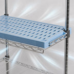 Thumbnail image #3 for Eagle Group QuadPlus QPF-QA2472V-BL 72 x 24 Inch Louvered Blue Polymer Shelf Mat with Quad-Adjust Wire Frame Case of 2