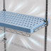 Thumbnail image #3 for QuadPLUS 72 Inch x 24 Inch Louvered Blue Polymer Shelf Mat with Quad-Adjust Wire Frame