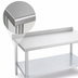 Thumbnail image #3 for Duke 30 x 30-Inch Stainless Steel Work Table with 1-1/8-Inch Rear Riser and Galvanized Undershelf
