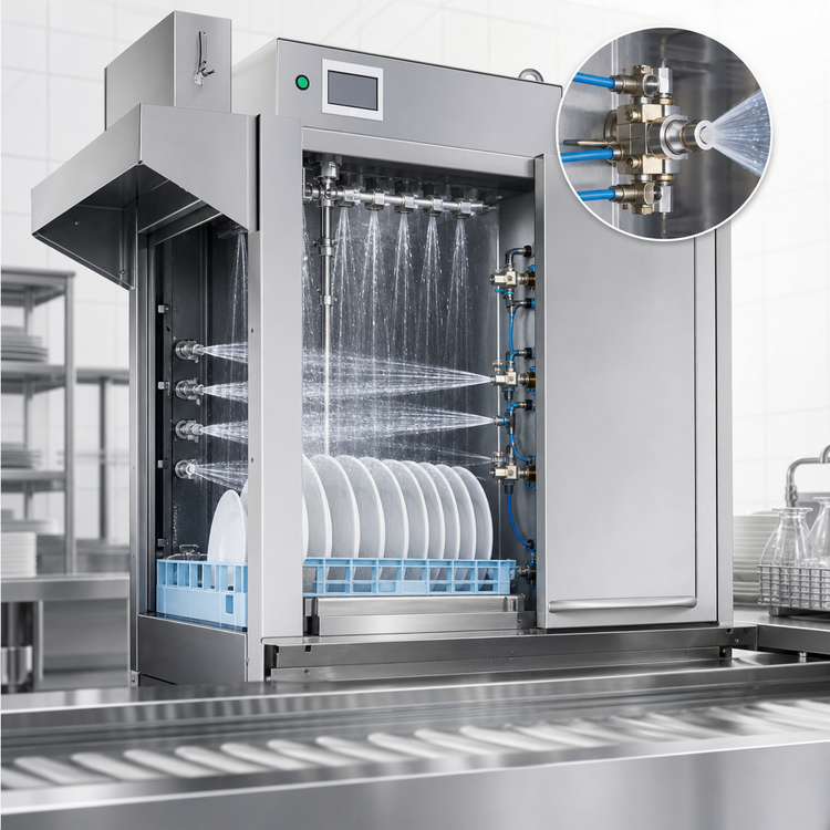 Product image #3 for Champion 44 PRO High Temperature Electric Rack Conveyor Dishwasher, 209 Racks/Hour, 20-Inch Clearance
