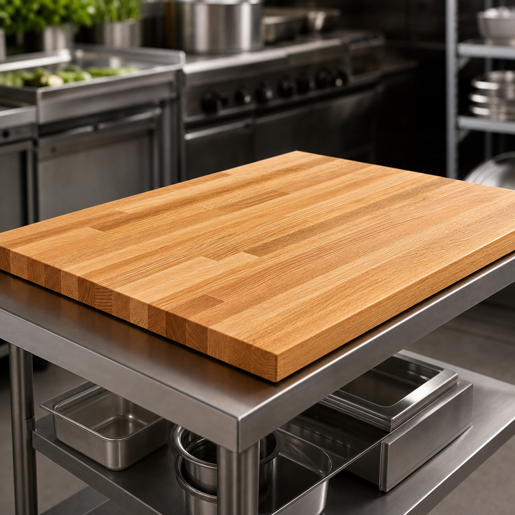 Product image #3 for John Boos Appalachian Red Oak Island Countertop, 36 x 30 x 1-1/2 Inch, Blended Rails, Edge Grain Construction, Penetrating Oil Finish