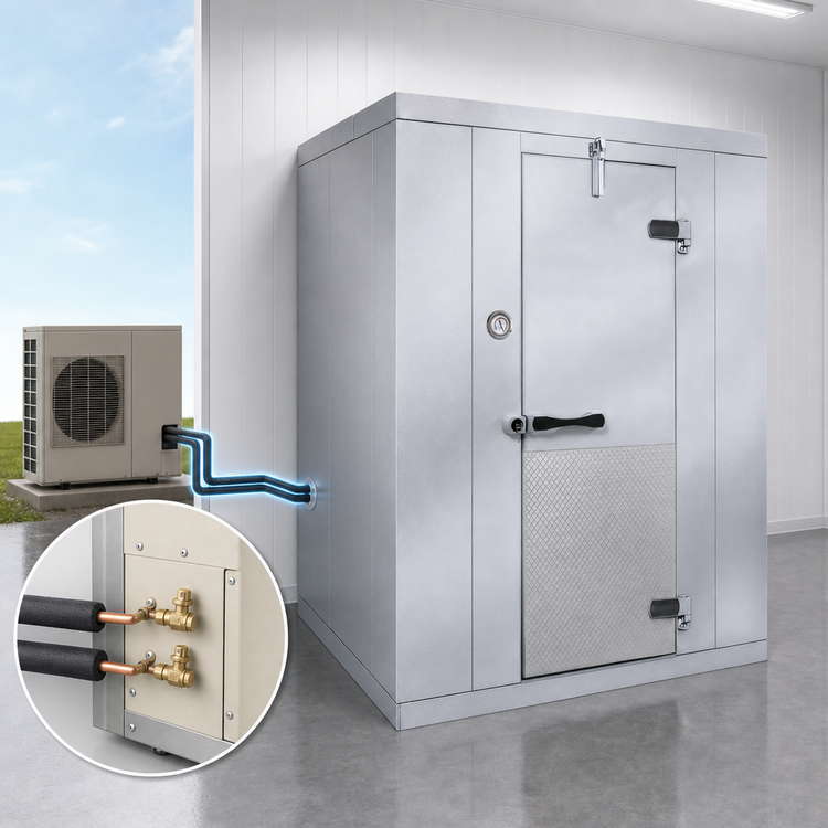Product image #3 for Kolpak Kold-Front 10' x 8' x 7'6" Indoor Walk-In Freezer with Floor and Remote Refrigeration