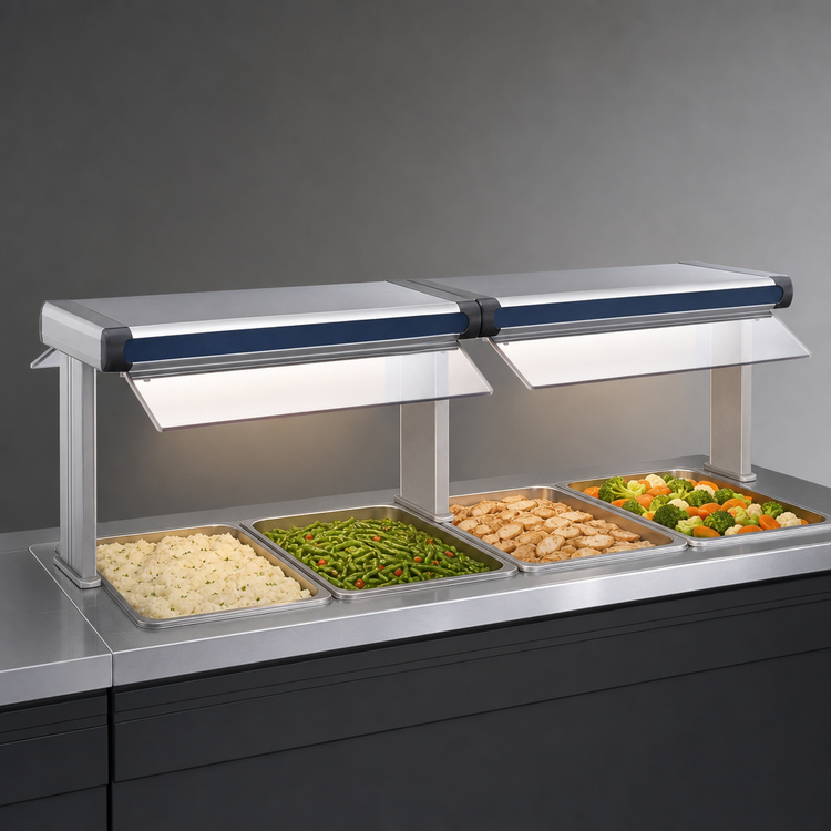Product image #3 for Hatco Glo-Ray Designer Dual Infrared Strip Heater, 27-1/2-Inch Wide, 700 Watts, 6-Inch Spacing