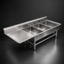 Thumbnail image #3 for John Boos Pro-Bowl 3-Compartment Stainless Steel Bakery Sink with 30-Inch Left Drainboard