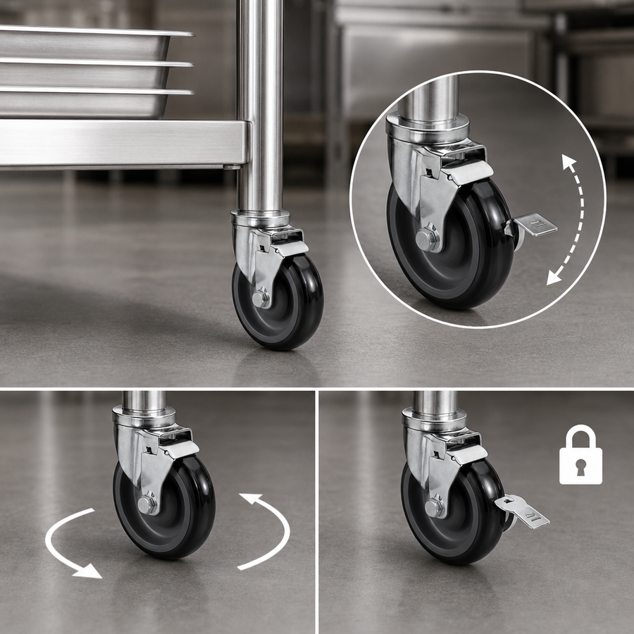 Swivel Design with Brake
