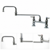 Thumbnail image #3 for T&S Brass B-0246 Deck-Mount Mixing Faucet with 15-Inch Double-Joint Swing Nozzle, 8-Inch Centers