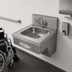 Thumbnail image #3 for Advance Tabco ADA Compliant Wall-Mounted Stainless Steel Hand Sink with 14 x 16 x 5 Bowl, Faucet, Soap Dispenser, and Towel Dispenser