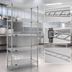 Thumbnail image #3 for EAGLEbrite 5-Tier Starter Wire Shelving Unit, 42W x 18D x 86H, Zinc Finish