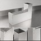 Thumbnail image #4 for Perlick Corporation Top Shelf TS6CO-DB 6-Inch Stainless Steel Underbar Filler Section with Backsplash and Drainboard Top