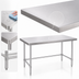 Thumbnail image #3 for Klinger's Trading 72 Inch x 18 Inch Stainless Steel Open Base Work Table