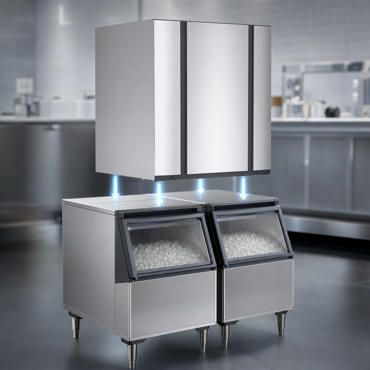 Product image #4 for Ice-O-Matic Elevation Series™ CIM0826HR49 Remote-Cooled Modular Half-Size Cube Ice Maker, 22.25-Inch Wide