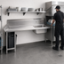 Thumbnail image #3 for Advance Tabco DTS-S30-36L Left-Hand Straight-Soil Dishtable with Pre-Rinse Sink, 35-Inch Wide, 14-Gauge 304 Stainless Steel