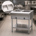 Thumbnail image #3 for Eagle Group DHT2-240-1X Electric Open-Base Hot Food Table with 2 Dry Wells, 33 Inch Wide, 240V