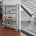 Thumbnail image #3 for Cambro Camshelving Elements XTRA 5-Tier Stationary Starter Unit, 21 x 42 x 64 Inches, Vented Shelves, Speckled Gray