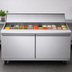 Thumbnail image #3 for Maxx Cold V-Series 60-Inch Megatop Refrigerated Salad and Sandwich Prep Table, 2 Solid Doors, 16.7 Cu. Ft.