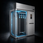 Thumbnail image #3 for Baxter Manufacturing PW2S-80.5"D-FL Double-Wide Roll-In Electric Proofer Cabinet, Stainless Steel, Digital Controls, 8-Rack Capacity