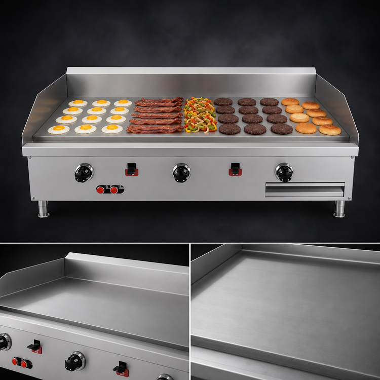 Product image #3 for Southbend 72-Inch Countertop Gas Griddle with 1-Inch Polished Steel Plate