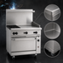 Thumbnail image #3 for Wolf Challenger XL 36-Inch Gas Restaurant Range with 2 Open Burners, 24-Inch Griddle and Convection Oven