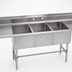 Thumbnail image #3 for Advance Tabco Special Value 83 Inch Left-Hand 3-Compartment Sink Dishtable with 16 Inch Left Drainboard