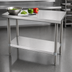 Thumbnail image #3 for BK Resources 30-Inch x 18-Inch Stainless Steel Work Table with Adjustable Undershelf