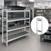 Thumbnail image #3 for Fermostock 4-Tier Stationary Starter Shelving Unit with Removable Polymer Inserts, 71