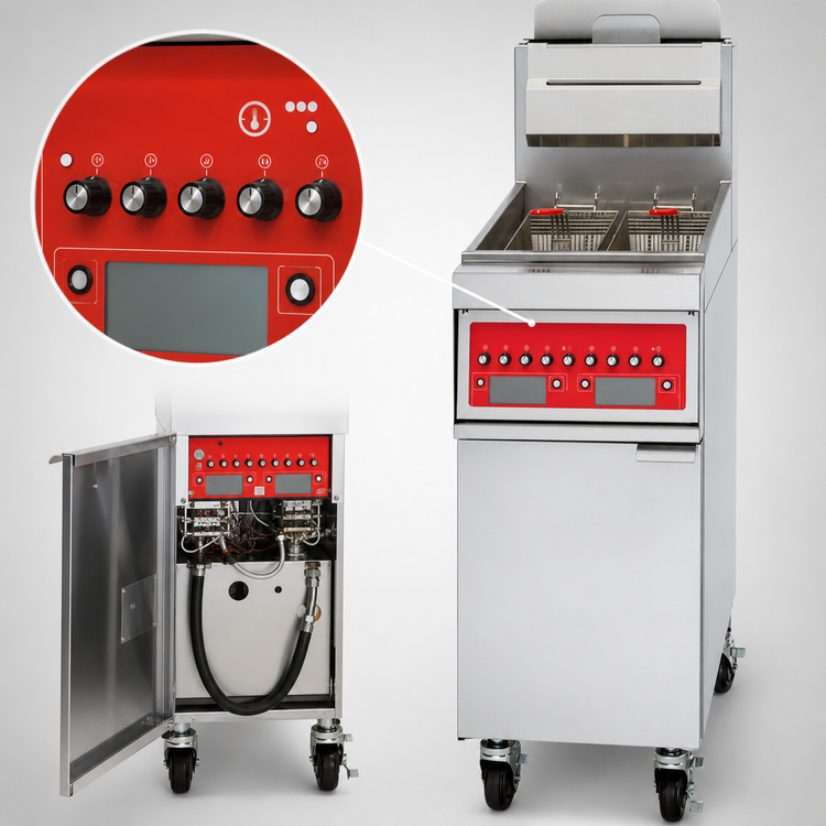 Product image #4 for Vulcan PowerFry5 1VK85A High-Efficiency Free-Standing Gas Fryer, 85-90 lb Capacity, 21 Inch Wide