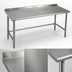 Thumbnail image #3 for Deluxe Series Stainless Steel Work Table, 144 x 30 Inches, 1-1/2 Inch Rear Up-Turn