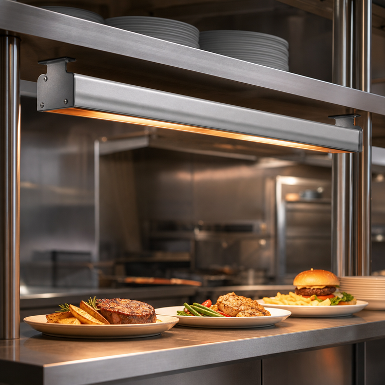 Product image #3 for Hatco Glo-Ray Narrow Max 36-Inch Unlighted Infrared Strip Heater with Stainless Steel Housing