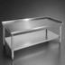 Thumbnail image #3 for John Boos 36-Inch x 24-Inch Stainless Steel Equipment Stand with Upturned Back and Sides and Adjustable Undershelf