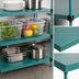 Thumbnail image #3 for QuadPlus 54 x 18 Inch Solid Green Polymer Shelf Mat with QuadTruss Wire Frame