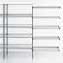 Thumbnail image #3 for EAGLEbrite 5-Tier Add-On Wire Shelving Unit, 30W x 18D x 74H, Zinc Finish