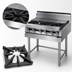 Thumbnail image #3 for Jade Range (Middleby) Titan JMRH-5ST 60-Inch Heavy-Duty Modular Gas Range with 5 Open Burners and 5 Rear Hot Tops