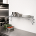Thumbnail image #3 for Eagle Group Snap-n-Slide Wall-Mounted Wire Shelf, 48 Inches W x 12 Inches D, Chrome Finish