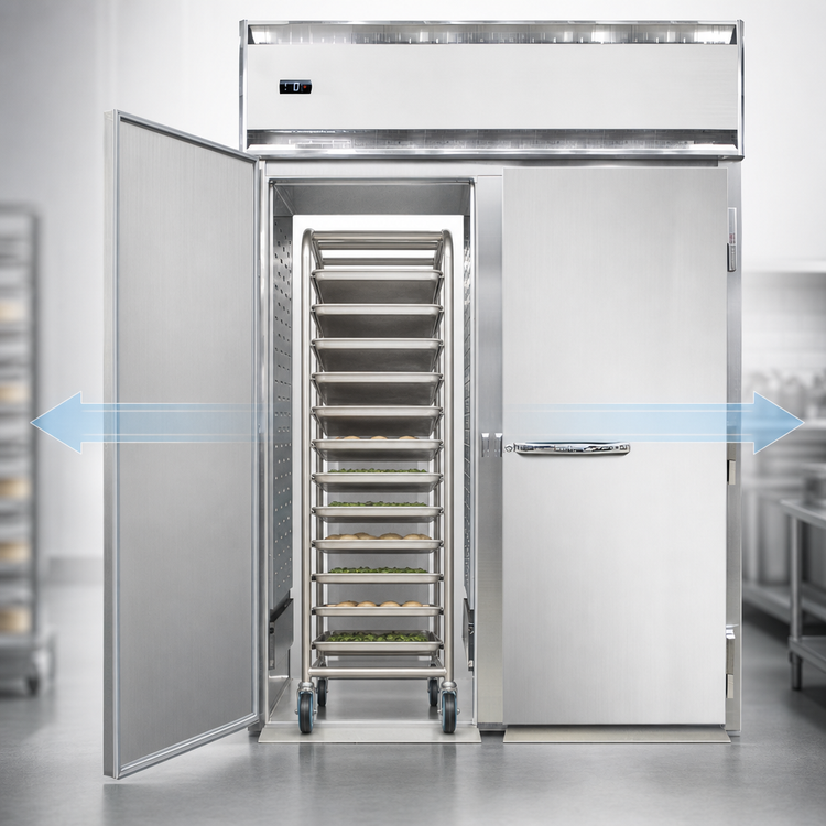 Product image #3 for Continental Refrigerator Designer Line D2FINSSRT Two-Section Roll-Thru Freezer