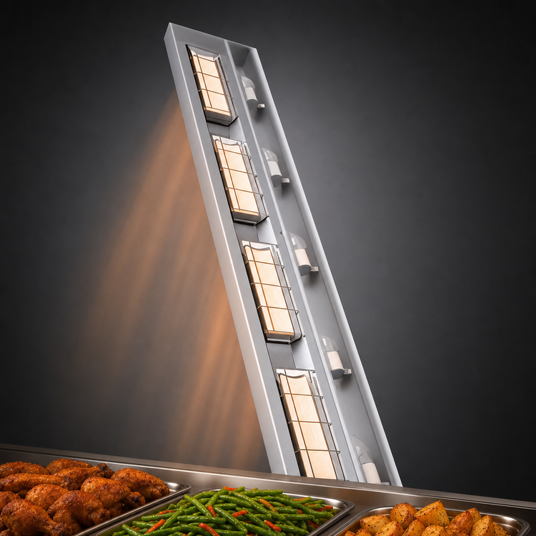 Product image #3 for Hatco Ultra-Glo 36-Inch Double Ceramic Tile Infrared Strip Heater
