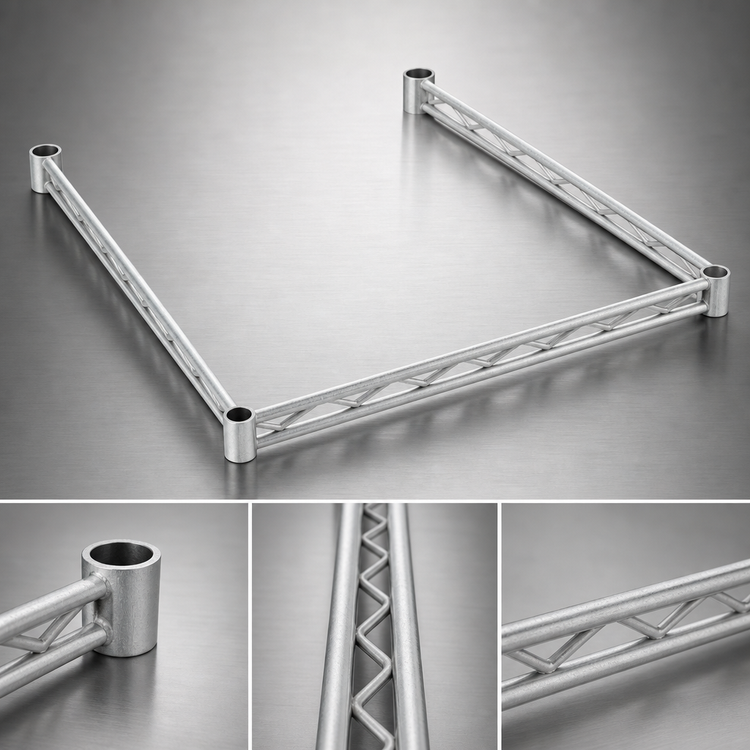 Product image #3 for Eagle Group 3-Sided Double Truss Frame, 48 x 18 Inches, Stainless Steel