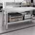 Thumbnail image #3 for Eagle Group Galvanized Dishtable Undershelf, 48-Inch x 24-1/8-Inch