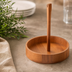 Thumbnail image #4 for American Metalcraft Loft Collection Acacia Wood Condiment Caddy, 8-3/8-Inch Diameter x 10-Inch High