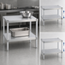 Thumbnail image #3 for New Age 42-Inch Stationary Modular Aluminum Equipment Stand with 2 Adjustable Solid Shelves