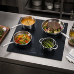 Thumbnail image #3 for Summit Commercial SINC4B241B 24-Inch 4-Burner Drop-In Induction Cooktop with Digital Touch Controls, Black Glass
