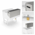 Thumbnail image #3 for John Boos UBSR1C-36-X Single 36-Inch Speed Rail Locking Cover, 18/300 Stainless Steel
