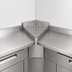 Thumbnail image #3 for John Boos Underbar Drainboard Corner Angle Filler, Inside Corner, 45 Degree Angle, Drainboard Top, Stainless Steel