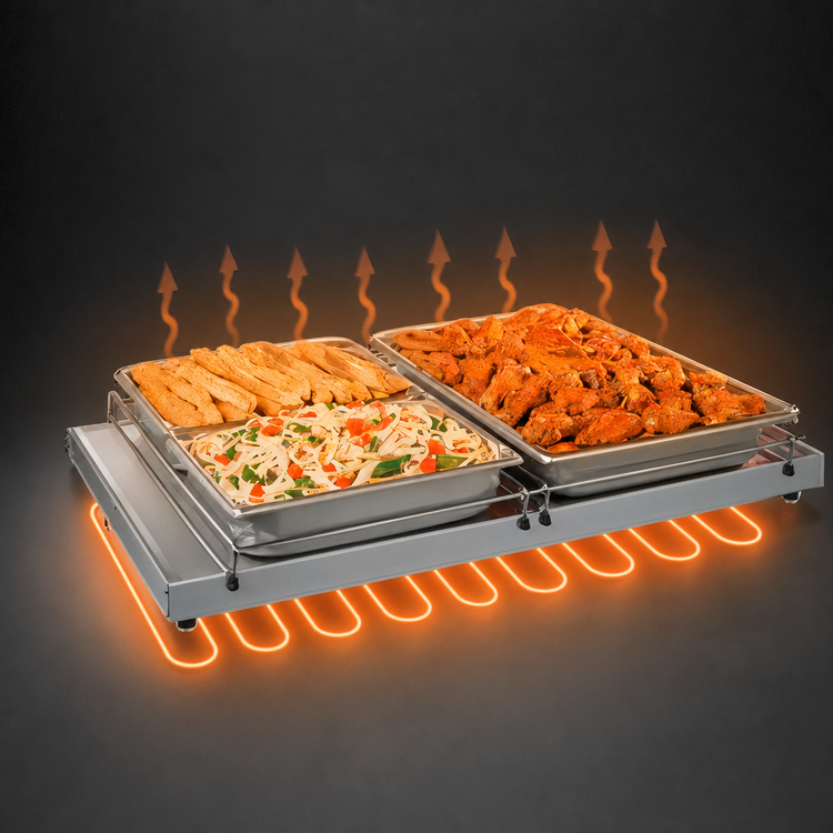 Product image #3 for Hatco Glo-Ray® GRS-30-H Freestanding Heated Shelf, 30 Inch W x 17-1/2 Inch D