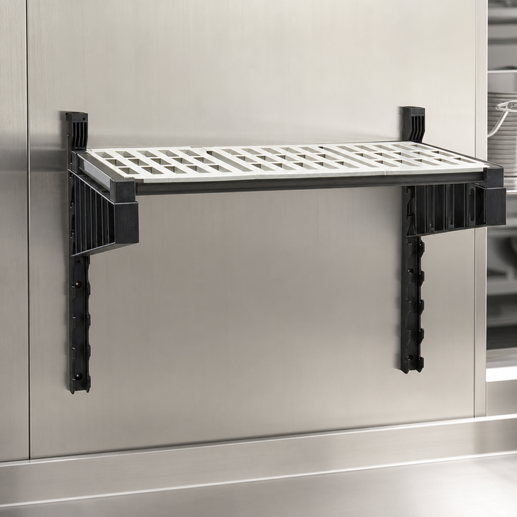 Product image #3 for Camshelving Elevation Series 24" x 48" Wall-Mounted Vented Shelf Kit, Brushed Graphite