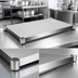 Thumbnail image #3 for John Boos 14-Gauge Stainless Steel Work Table Undershelf, 120-Inch x 48-Inch