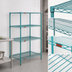 Thumbnail image #3 for EagleGard 4-Tier Starter Wire Shelving Unit, 24 x 24 x 63 Inches, QuadTruss® Shelves, Hybrid Epoxy Finish