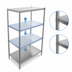 Thumbnail image #3 for John Boos Stainless Steel Stationary Dry Storage Shelving Unit with 2 Adjustable Shelves, 54 x 18 x 36 Inches